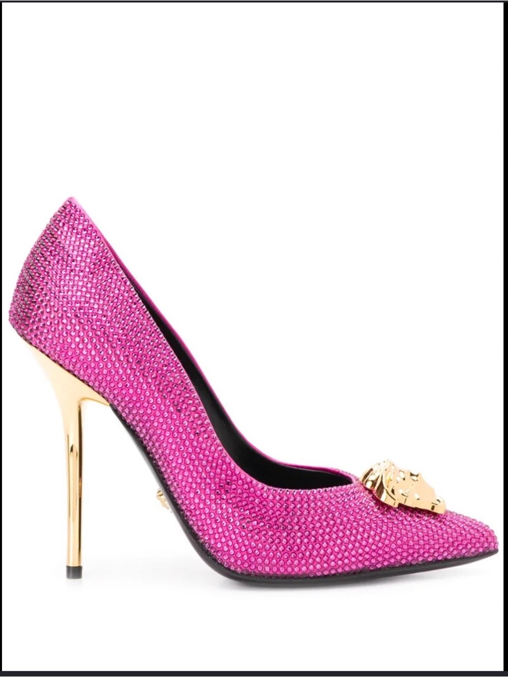 Versace embellished Medusa Head shoes